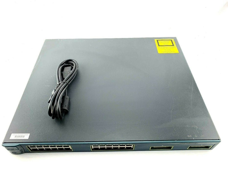 Cisco Catalyst WS-C3550-24-SMI 24-Port Fast Ethernet Network Switch 2 Fiber