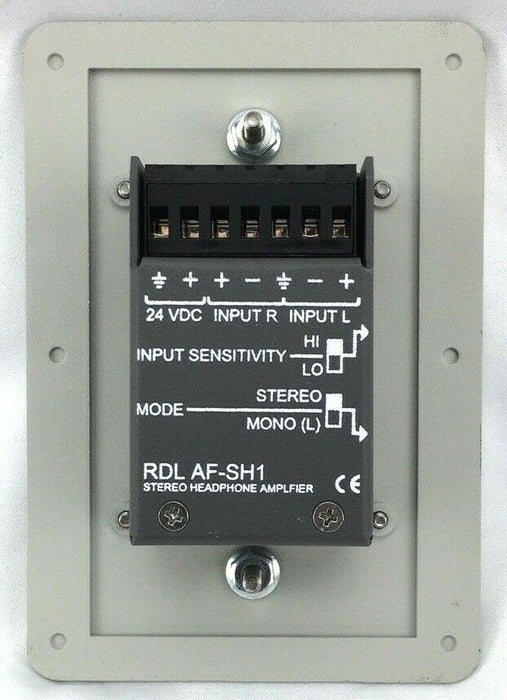 RDL AF-SH1 Headphone Amplifier Wall Mount Stereophonic APPFLEX Series
