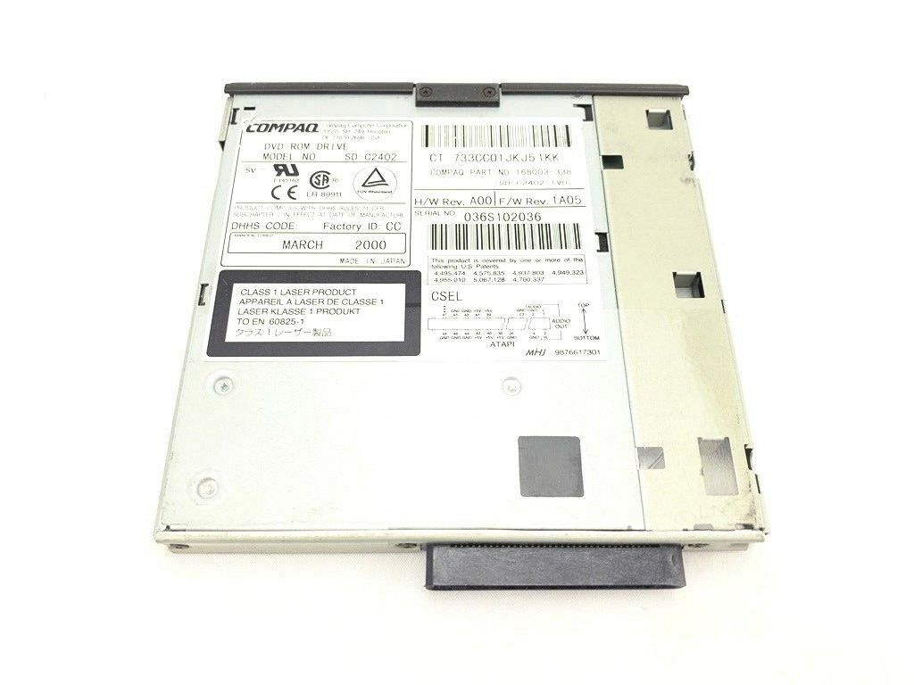 Toshiba SD-C2402 Slim Internal DVD-ROM Drive IDE P000310810 | HP 168003-338