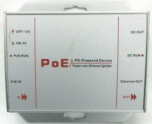 PD3101-at Power Over Ethernet PoE Splitter 10/100M Bandwidth 25.5W IEEE 802.3at