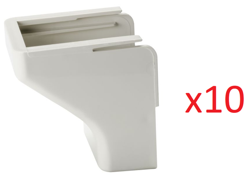 HellermannTyton Raceway TSR3FW-50 Ceiling Drop 1 3/4" Office White Bag of 10 NEW