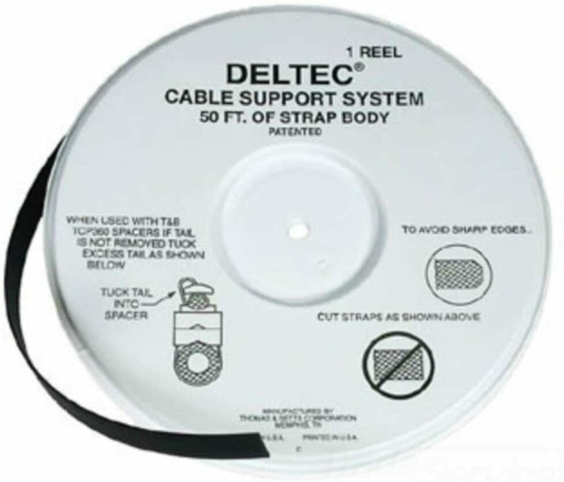 Thomas & Betts Deltec CSS-50R 50 Ft Cable Strap Reel Cable Support System