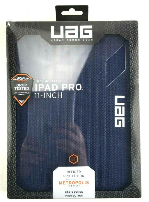 UAG Urban Armor Gear Metropolis Case iPad Pro 11 inch Pencil Holder Dark Blue