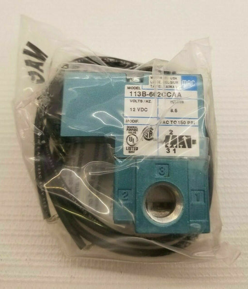 New Genuine MAC 113B-602CCAA 12VDC 8.5W Solenoid Valve FREE SHIPPING