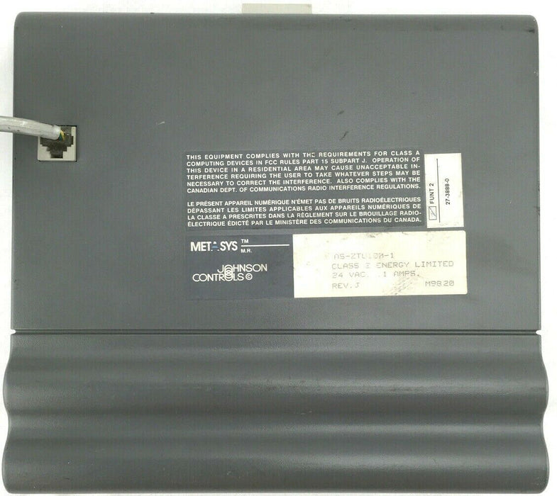 Johnson Controls AS-ZTU100-1 Metasys Zone Terminal Display Screen Syst ...