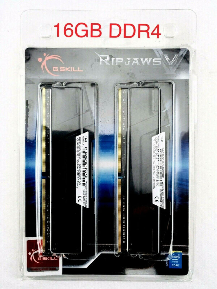 G.SKILL 16GB (2 x 8GB) Ripjaws V Series DDR4 PC4-25600 3200MHz Desktop Memory