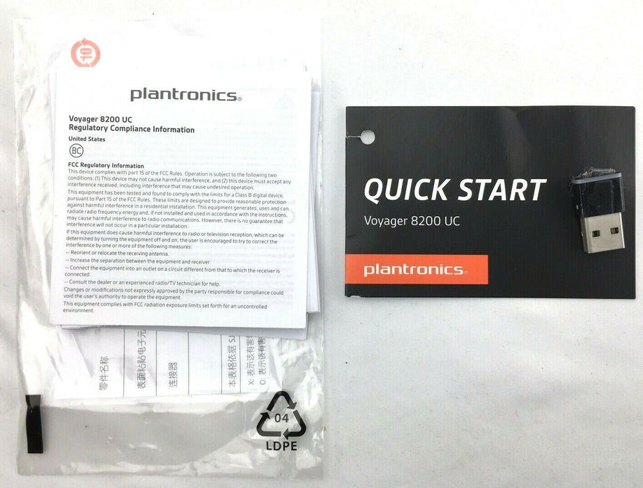 Plantronics Voyager 8200 UC Bluetooth Stereo Headset Wireless Over the Ear B8200
