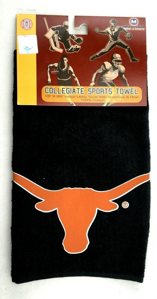 Texas Longhorns Cool Comfort  Collegiate Sports Towel 15” X 25” 100% Cotton USA