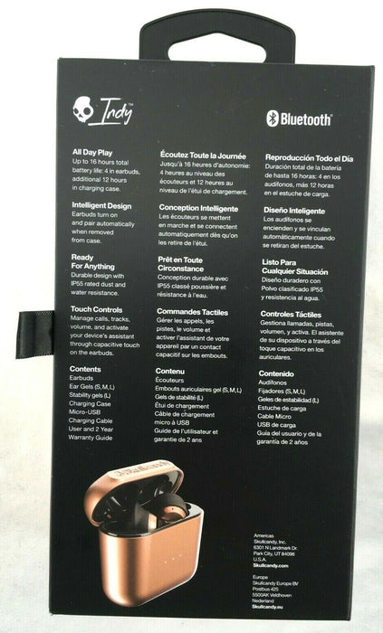 Skullcandy Java Monster Earbuds Case Bluetooth Indy True Wireless S2SS ...