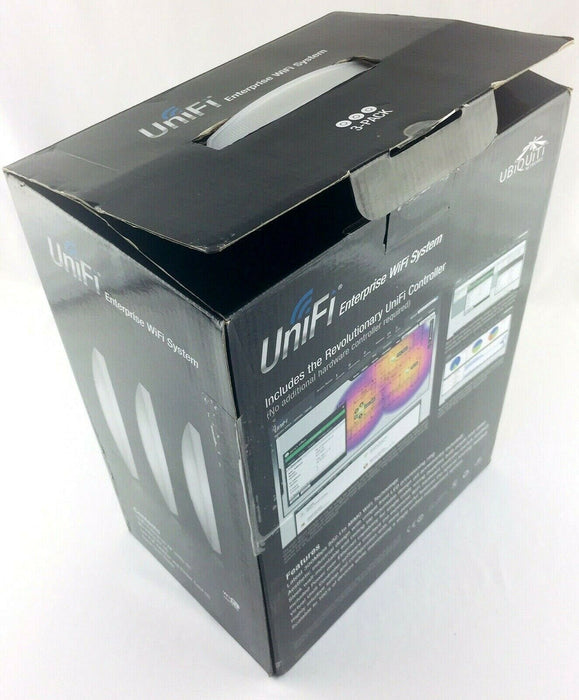 Ubiquiti UniFi AP 3x Wireless AP Kit PoE injectors Roaming WiFi UAP-3 New