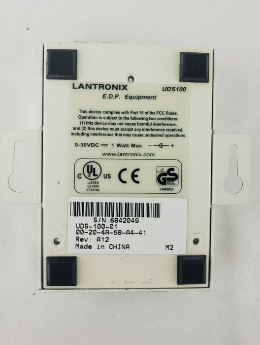 LANTRONIX UDS100 SERIAL DEVICE SERVER with out AC Adapter