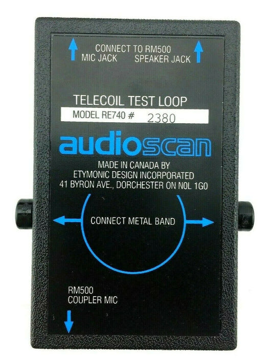 AudioScan Hearing Aid Tester RE740 Telecoil Test Loop forr RM500 Series