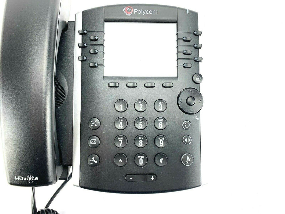 Polycom VVX400 VoIP Corded Business PoE Office Desk Phone