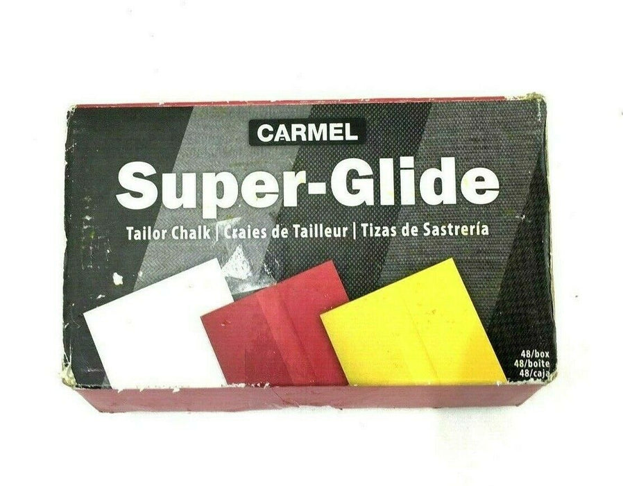 Carmel Super-Glide Tailors' Chalk Yellow Color, 48 pcs Fast US Shipping