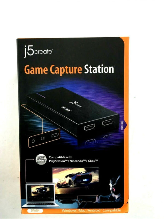 j5create 4K UHD Video Game Capture Station USB Type-C to HDMI Windows Mac JVA04