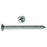 Bag of 100 #4 Zinc-Plated Steel Flat Head Phillips Self-Tapping Screws 90048A117