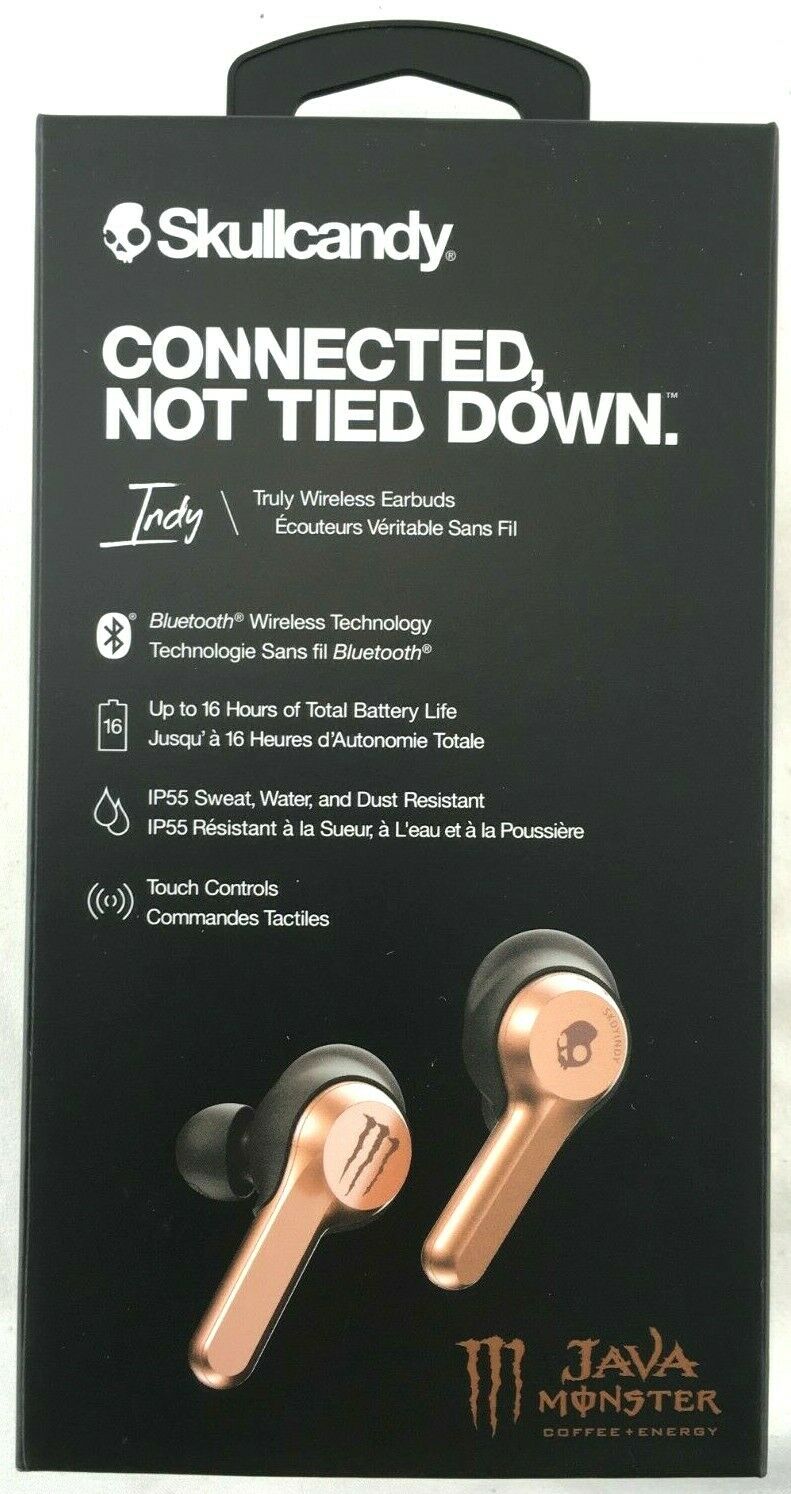 Skullcandy Java Monster Earbuds Case Bluetooth Indy True Wireless S2SS ...