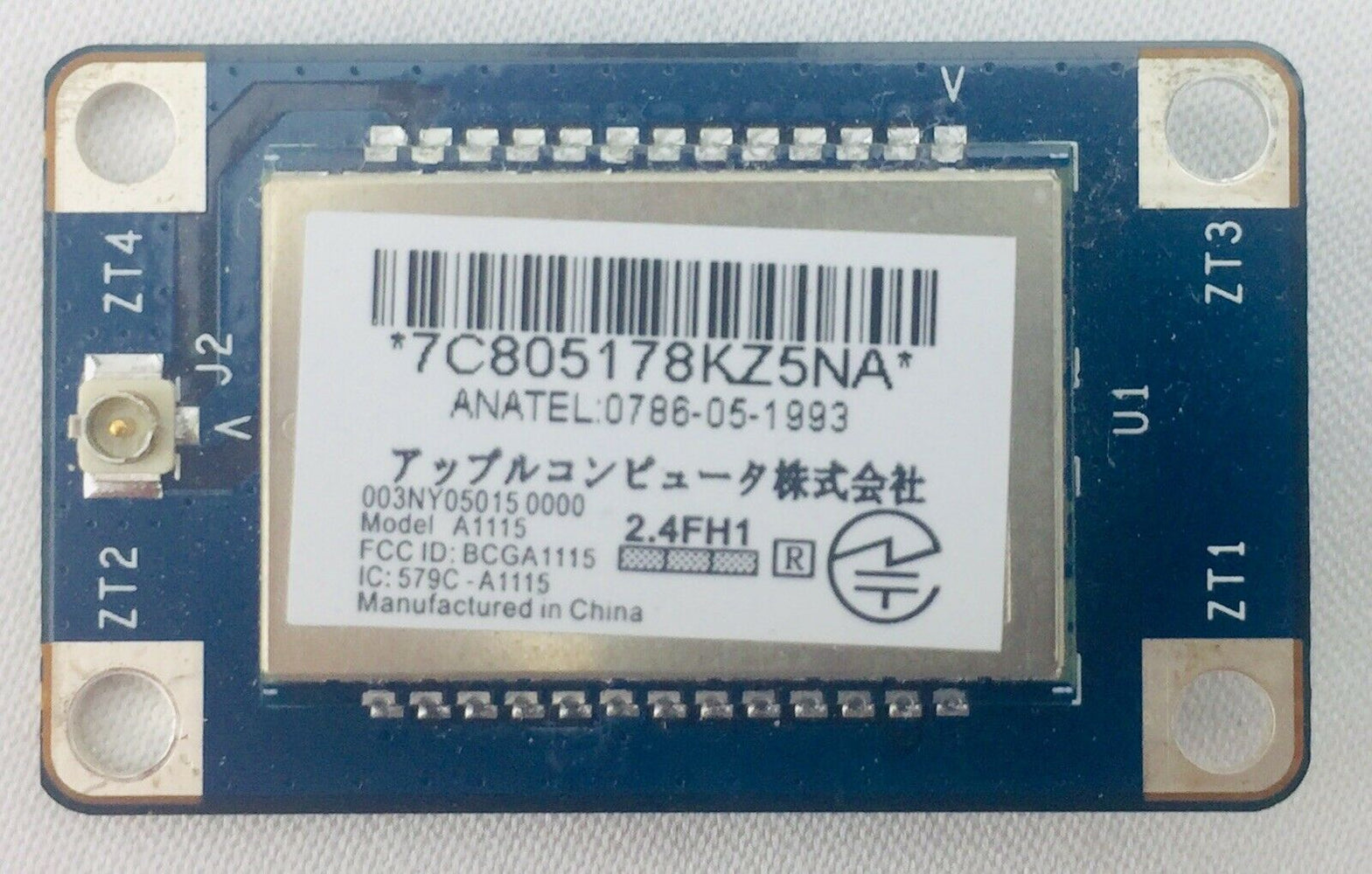 Apple iMac 24" 2007 A1225 Genuine Bluetooth Module 820-1696-A