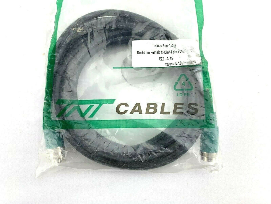 Tri-Net EZ01-A-15 Din 14 Pin Female to Din 14 Pin Female Basic Run Cable ,15ft