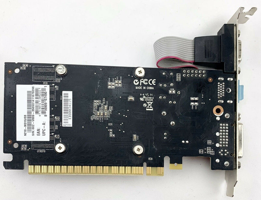 MSI Video Card G2101D3 GeForce 210 1GB DDR3 64Bit PCI Express 2.0 DVI HDMI VGA