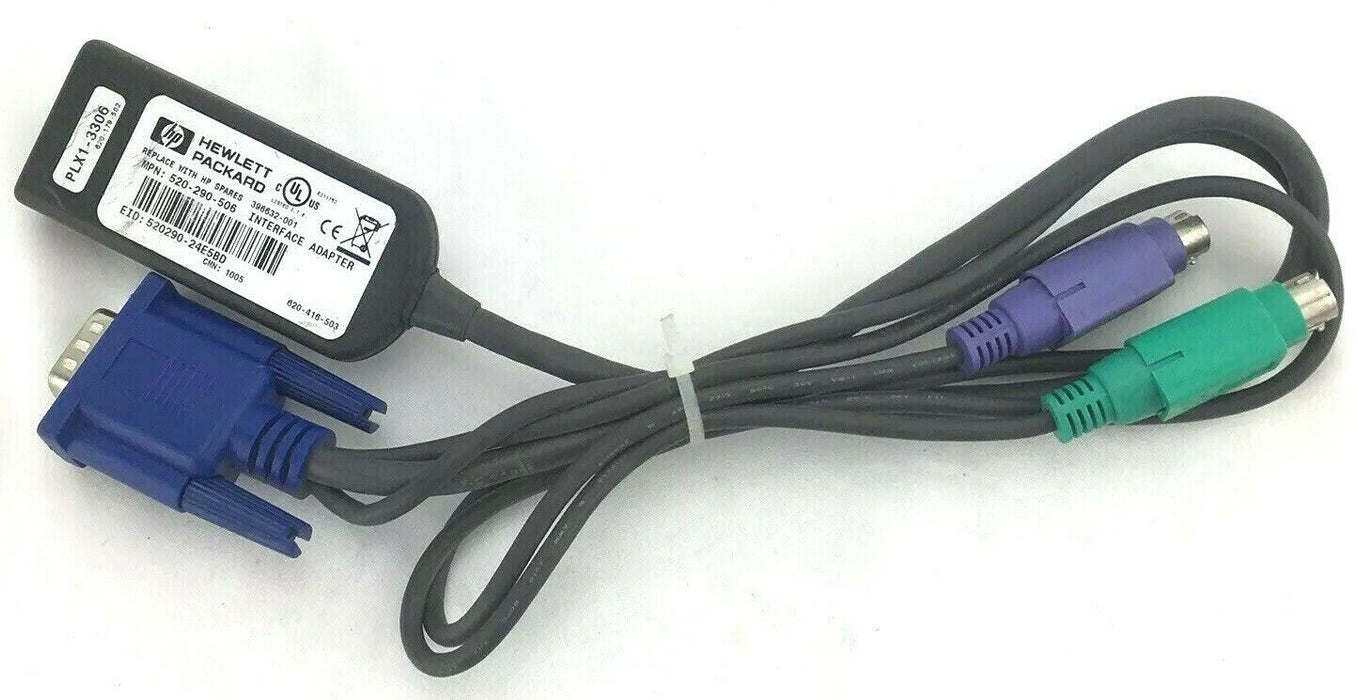 HP 520-290-005 KVM Interface Adapter 620-153-005 286597-001