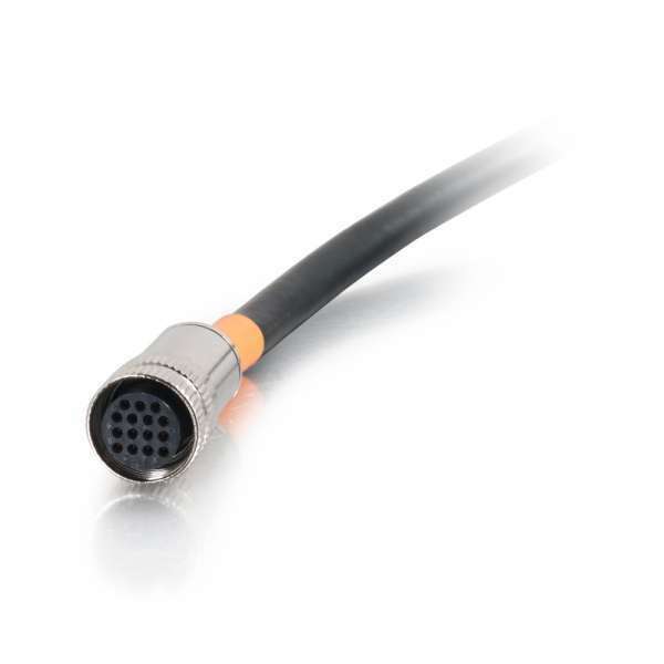 C2G 60000 RapidRun Multi-Format Runner Cable 6ft in-Wall CMG-Rated 15 Pin DIN