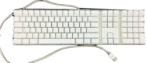 Apple A1048 Full Keyboard White Keys Clear Case 2 USB Ports Hub NON-WORKING