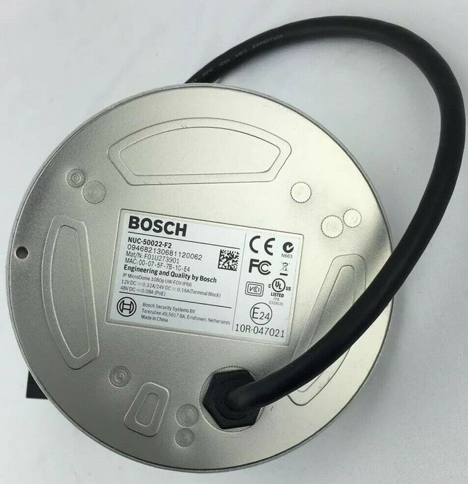 Bosch Security NUC-50022-F2 microdome IP Security Camera 1080p HD White Grade A