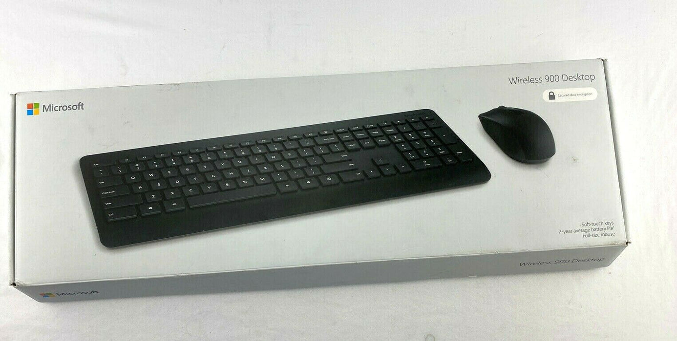 Microsoft Desktop 900 Wireless Keyboard & Mouse Black (PT3-00001) 1914041 New