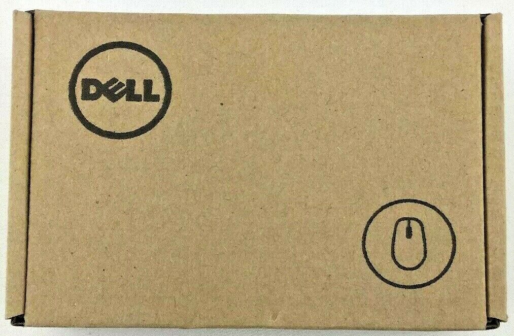 Dell MS116-BK Black Optical Mouse 3-Button 6' Cable NEW In Box Slim Style