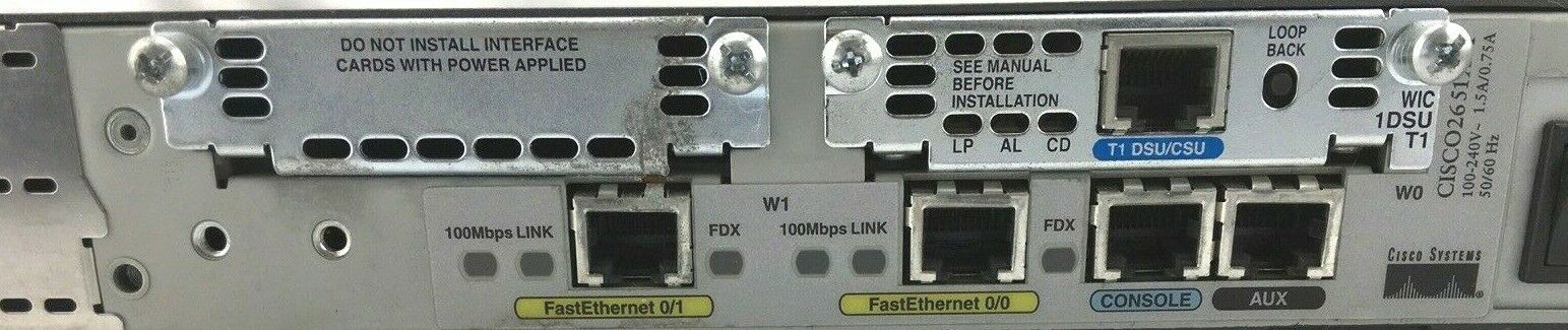 Cisco 2651XM Enterprise Router Multiservice Modular Access Wired 2600 Series