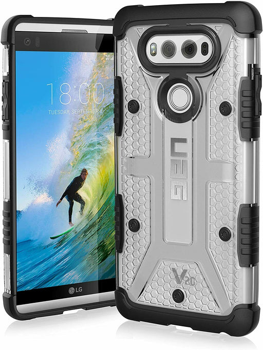 LG V20 UAG Transparent Plasma Feather-Light Rugged Military Drop Tested Case