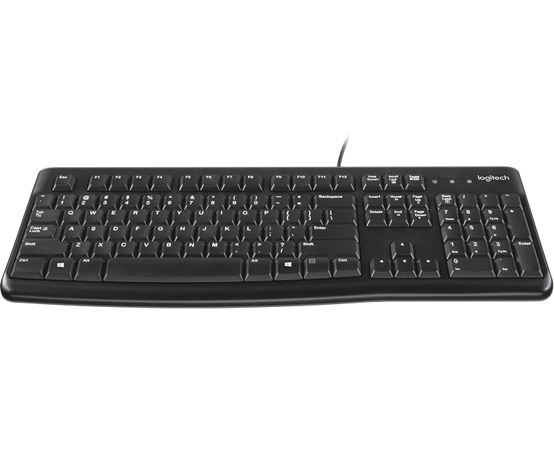 Logitech MK120 Wired Keyboard and Mouse Combo USB Plug and Play 920-002565