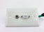 Rohs Din 14 Pin Male to HDB15 Female RGB 3.5 Stereo Jack Face Wall Plate