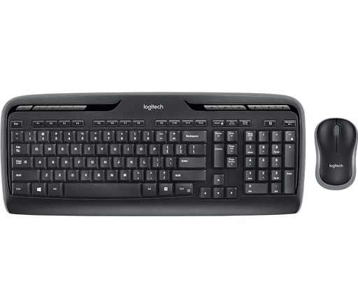 Logitech MK320 Wireless Keyboard and Mouse Combo Multimedia Control Keys Black