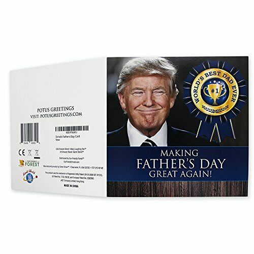 Talking Trump Fathers Day Card With A TALKING Greeting From Trump FREE SHIPPING