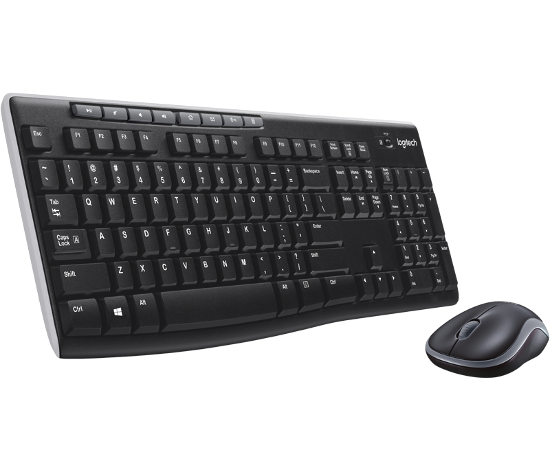 Logitech MK270 Wireless Keyboard and Mouse Combo Multimedia Black 920-004536