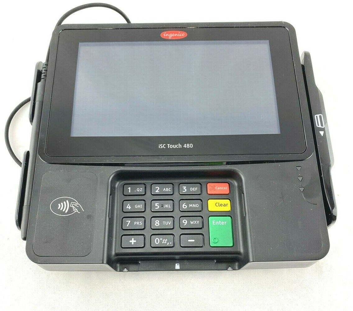 Ingenico iSC Touch 480 Credit Card Terminal Chip Reader Touchscreen Checkout
