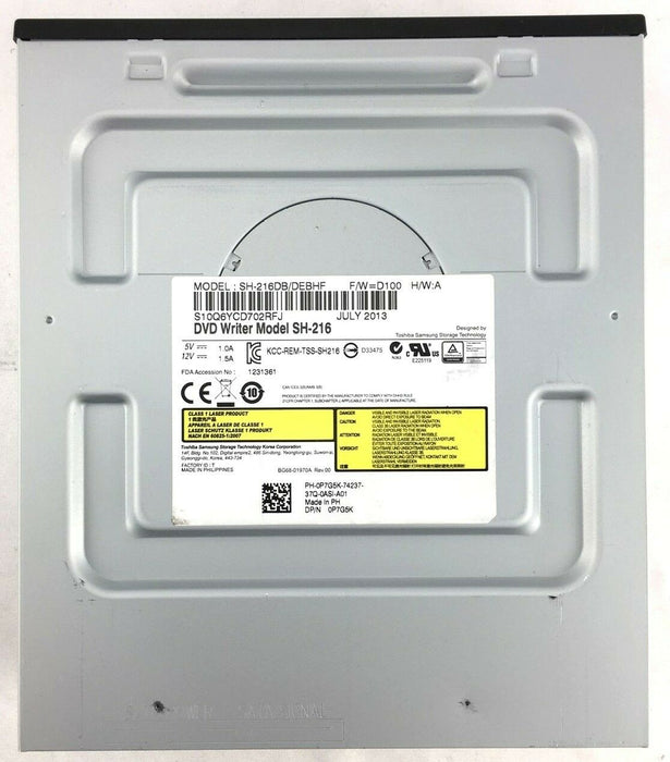 Toshiba/Samsung SH-216 DVD Writer Optical Drive 16x Internal SATA 5.25-inch