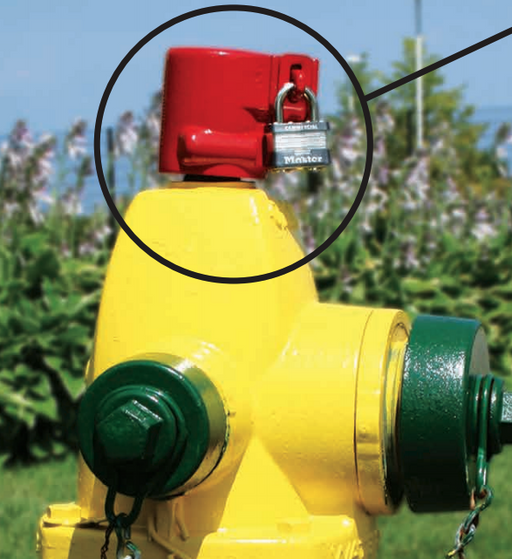 USABlueBook 22529 HydrantLok 1-1/2" Pentagon Nut Locking Fire Hydrant Deterrent