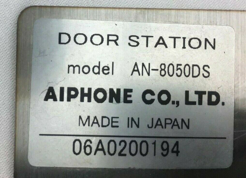 Aiphone AN-8050DS Door station flush mounted intercom system power cable include