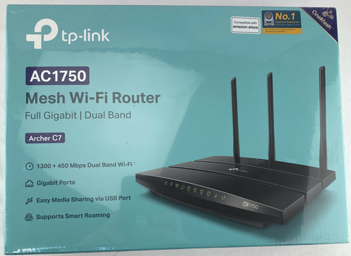 TP-Link Mesh Wireless Router Archer C7 AC1750 Full Gigabit Wireless Alexa Comp