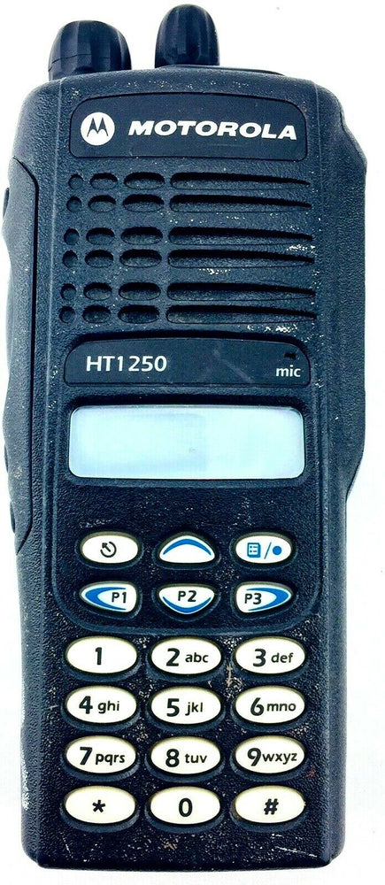 Motorola HT1250 VHF 136-174 MHz DTMF Keypad AAH25KDH9AA6AN 128 Channel