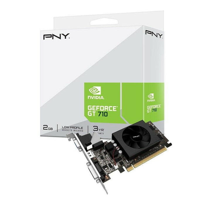 PNY NVIDIA GeForce GT 710 2GB DDR3 Graphics Card (VCGGT7102XPB)