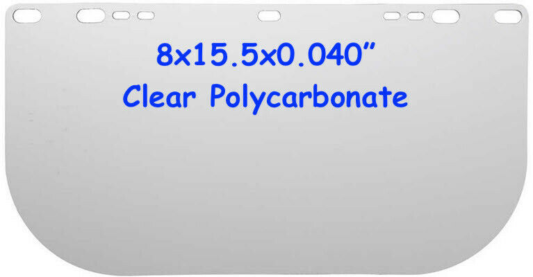 Jackson Clear Polycarbonate Face Shield 8154 REPLACEMENT 30706 SM Z87 D3 8x15.5"