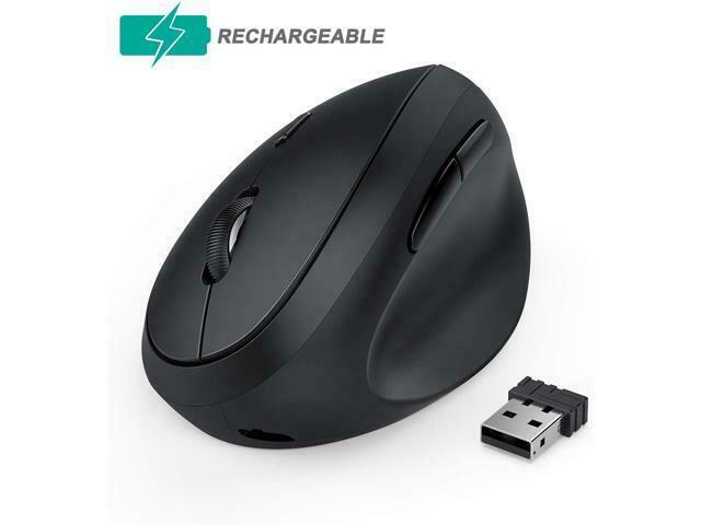 Ergonomic Wireless Mouse, Jelly Comb Rechargeable 2.4GHz Wireless Ergonomic. New