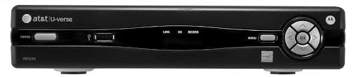 Motorola VIP2250 AT&T U-Verse Arris DVR TV Receiver Cable Box, Digital HDTV, VoD