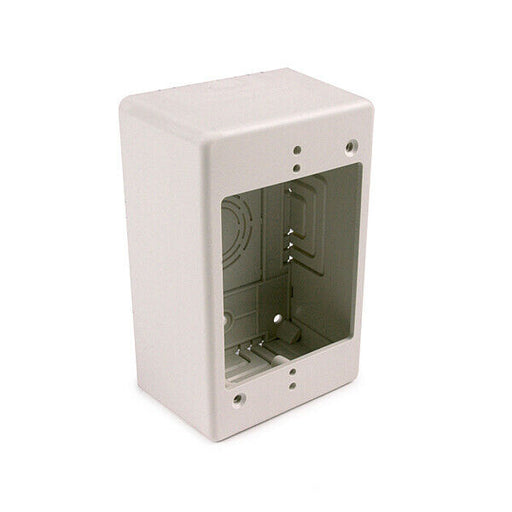 HellermannTyton TSRFW-JB2 Single Gang Junction Box 2" Deep/High Office White