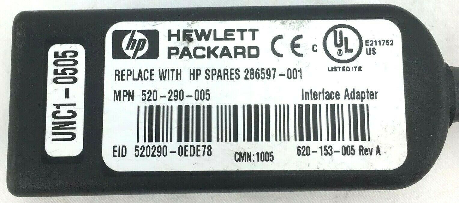 HP 520-290-005 KVM Interface Adapter 620-153-005 286597-001