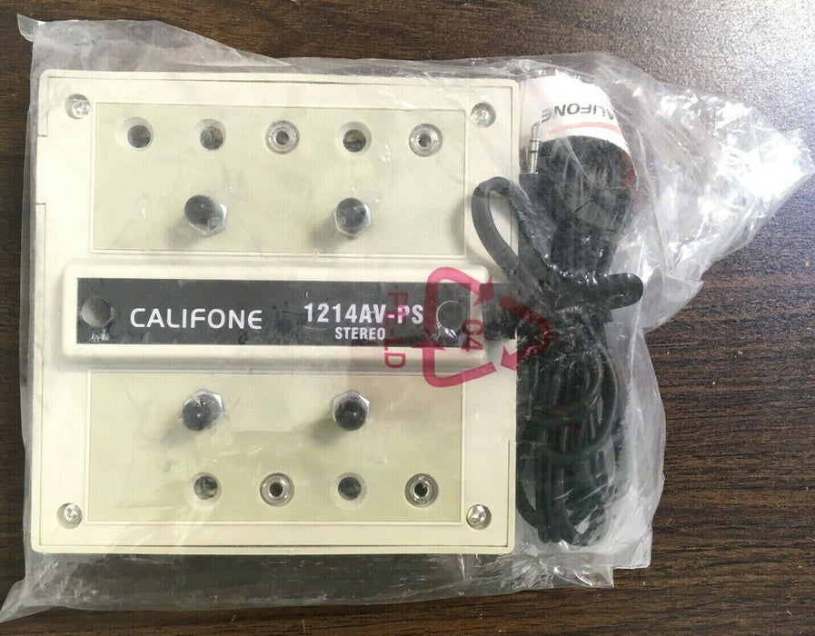 Califone 1214AV-PS Stereo 4 Position Jack Box w/ Volume Controls, 1/4" Jack